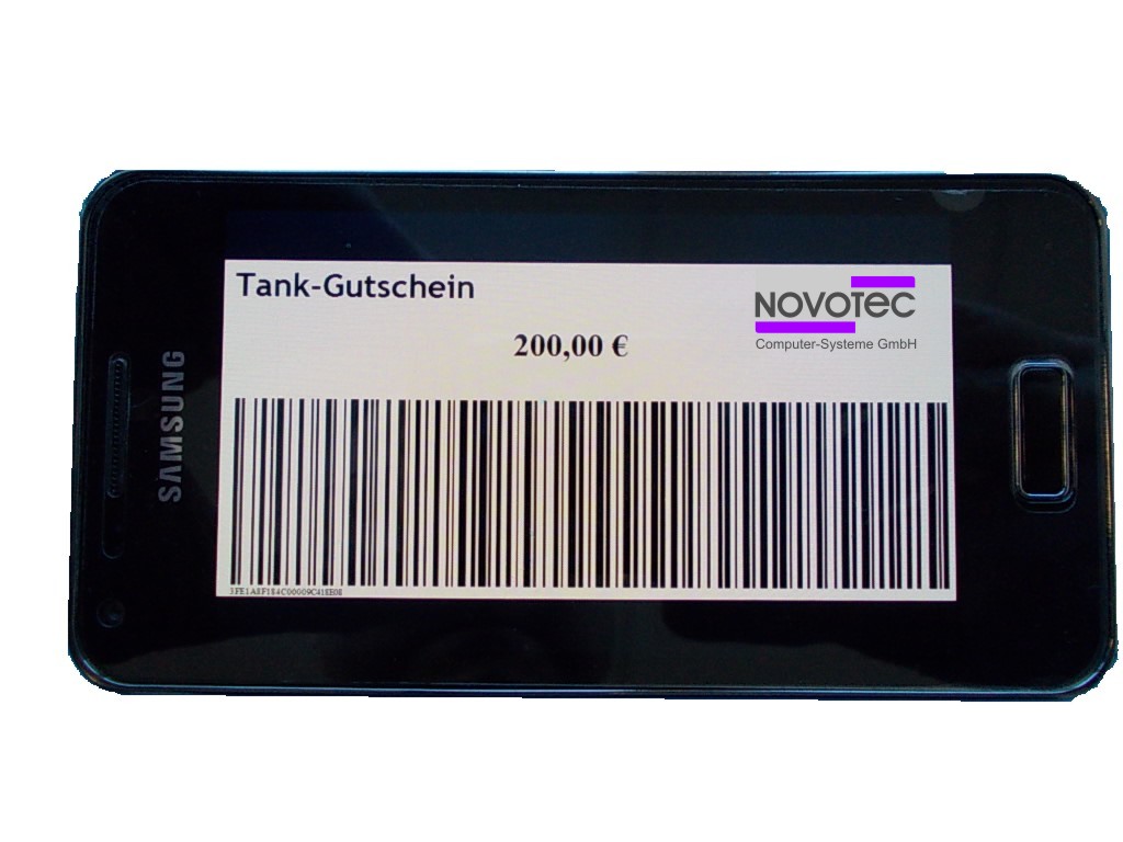 Smartphone Tankgutschein NCS